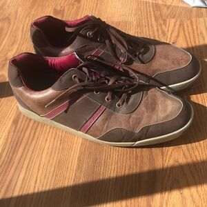 FootJoy Golf Shoes Size 12 Men Sneaker Athletic Wear Brown Shoes